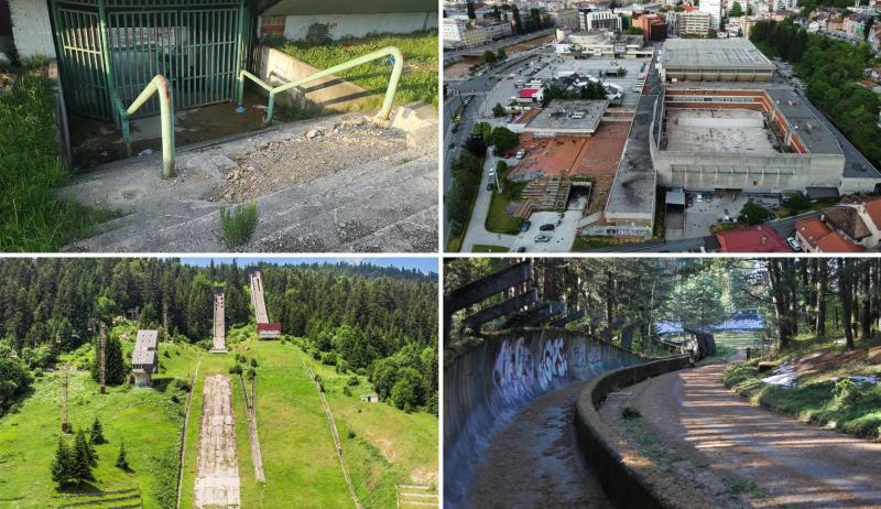 Olimpijski stadion propada, Grbavica je nedovršen objekat